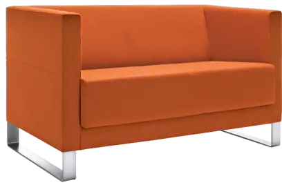 VELA - 2V, křeslo, koženka SL 24 - koženka oranžová